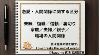 恋愛・人間関係の悩みを整理する方法｜未練・信頼・家族・職場の距離を整える｜Kazuma式 対話相談室